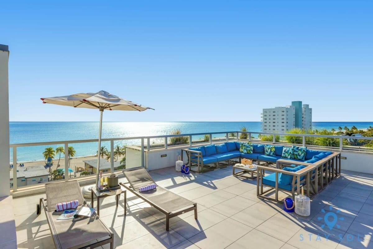 Rooftop Pool & Hot Tub - Gym - Hollywood Beach Exterior foto