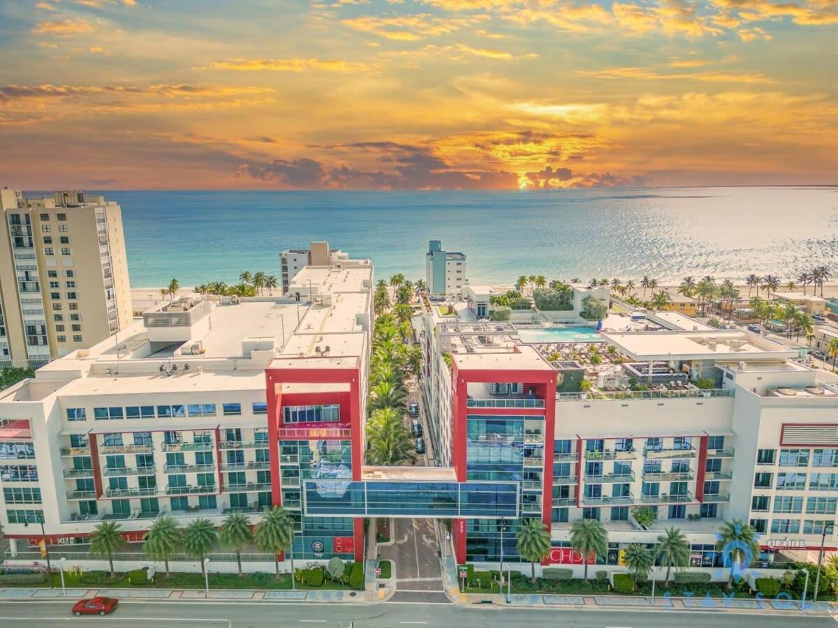 Rooftop Pool & Hot Tub - Gym - Hollywood Beach Exterior foto
