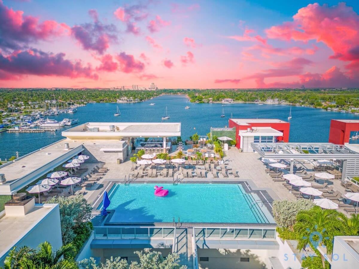 Rooftop Pool & Hot Tub - Gym - Hollywood Beach Exterior foto