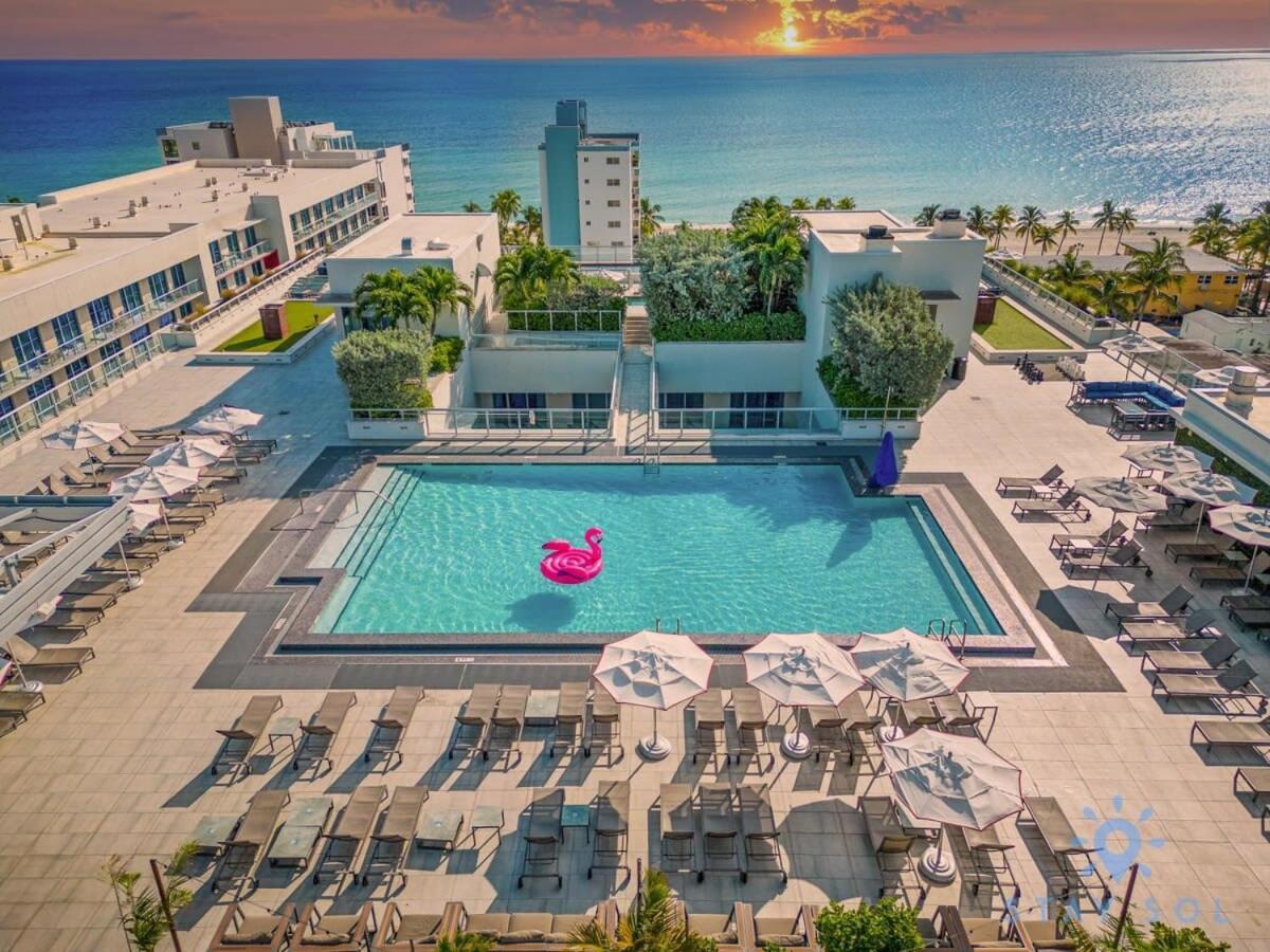 Rooftop Pool & Hot Tub - Gym - Hollywood Beach Exterior foto
